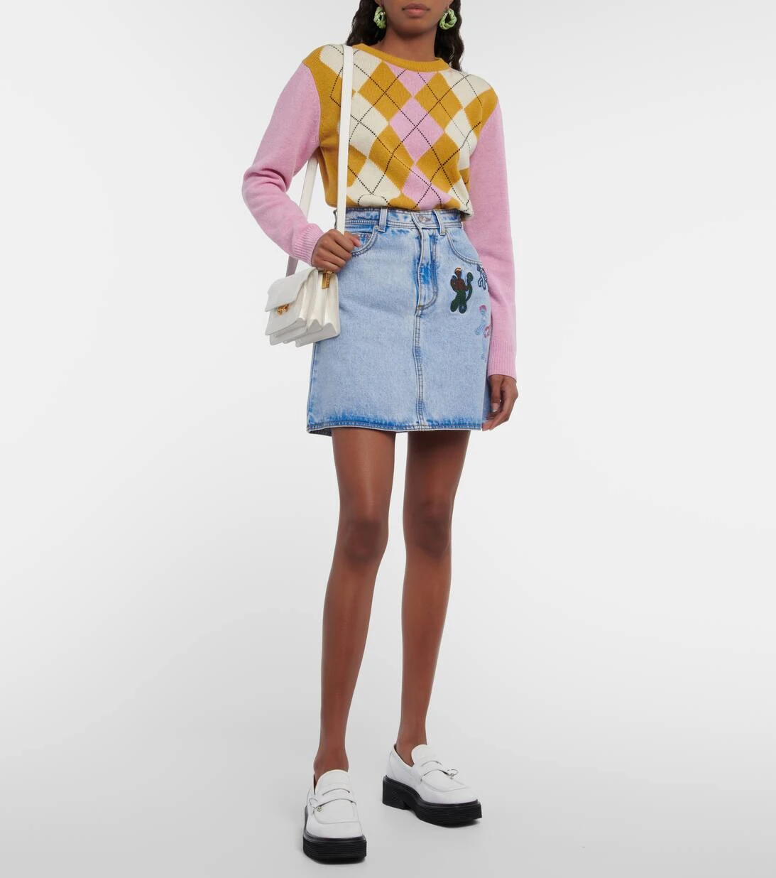 Marni Bestickter High-Rise-Jeansrock 4 Marni Bestickter High-Rise-Jeansrock – Bild 2