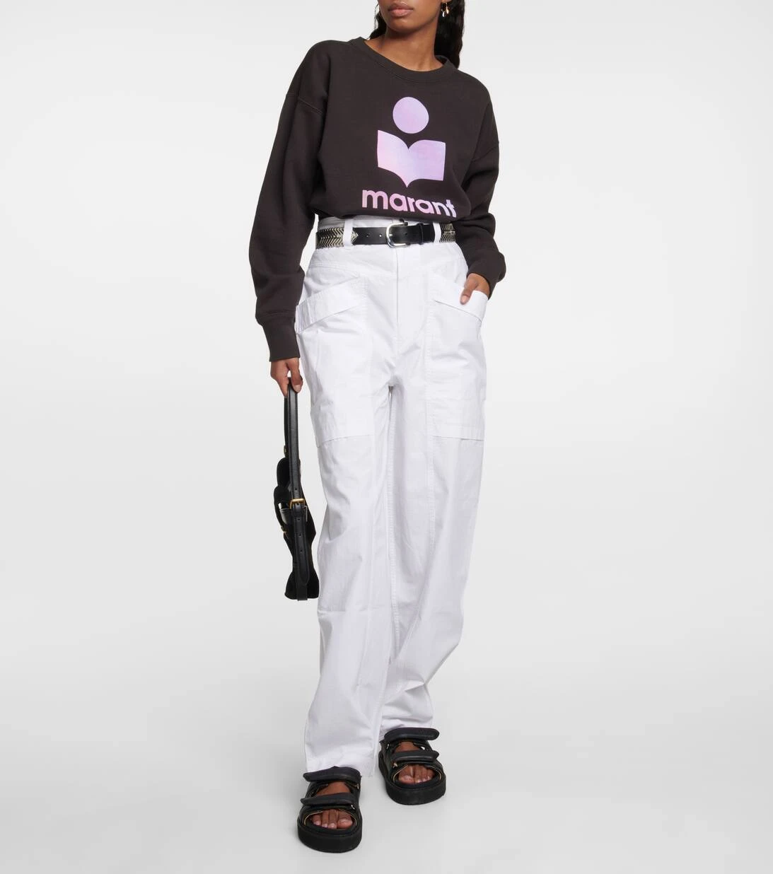 High-Rise-Hose Ruby Aus Baumwolle 4 High-Rise-Hose Ruby Aus Baumwolle – Bild 2