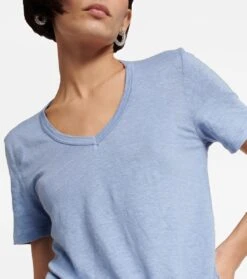 T-Shirt Kranger Aus Leinen 9 T-Shirt Kranger Aus Leinen -FRAME || Dolce & Gabbana Verkäufe P00759275 d1