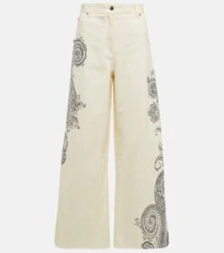 Etro Bedruckte High-Rise Jeans
