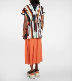 Bedrucktes Top Aus Baumwollpopeline -FRAME || Dolce & Gabbana Verkäufe P00763423 b2