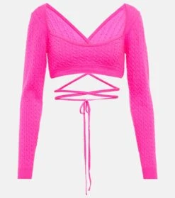 Cropped-Top Aus Wolle Und Kaschmir