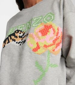 Kenzo Bedrucktes Sweatshirt Aus Baumwolle -FRAME || Dolce & Gabbana Verkäufe P00765094 d2