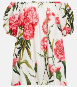 Dolce & Gabbana Off-Shoulder-Top Aus Baumwolle
