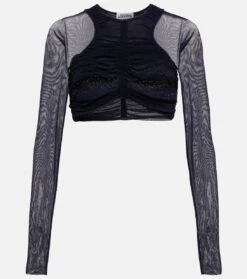 Jean Paul Gaultier Cropped-Top Aus Mesh