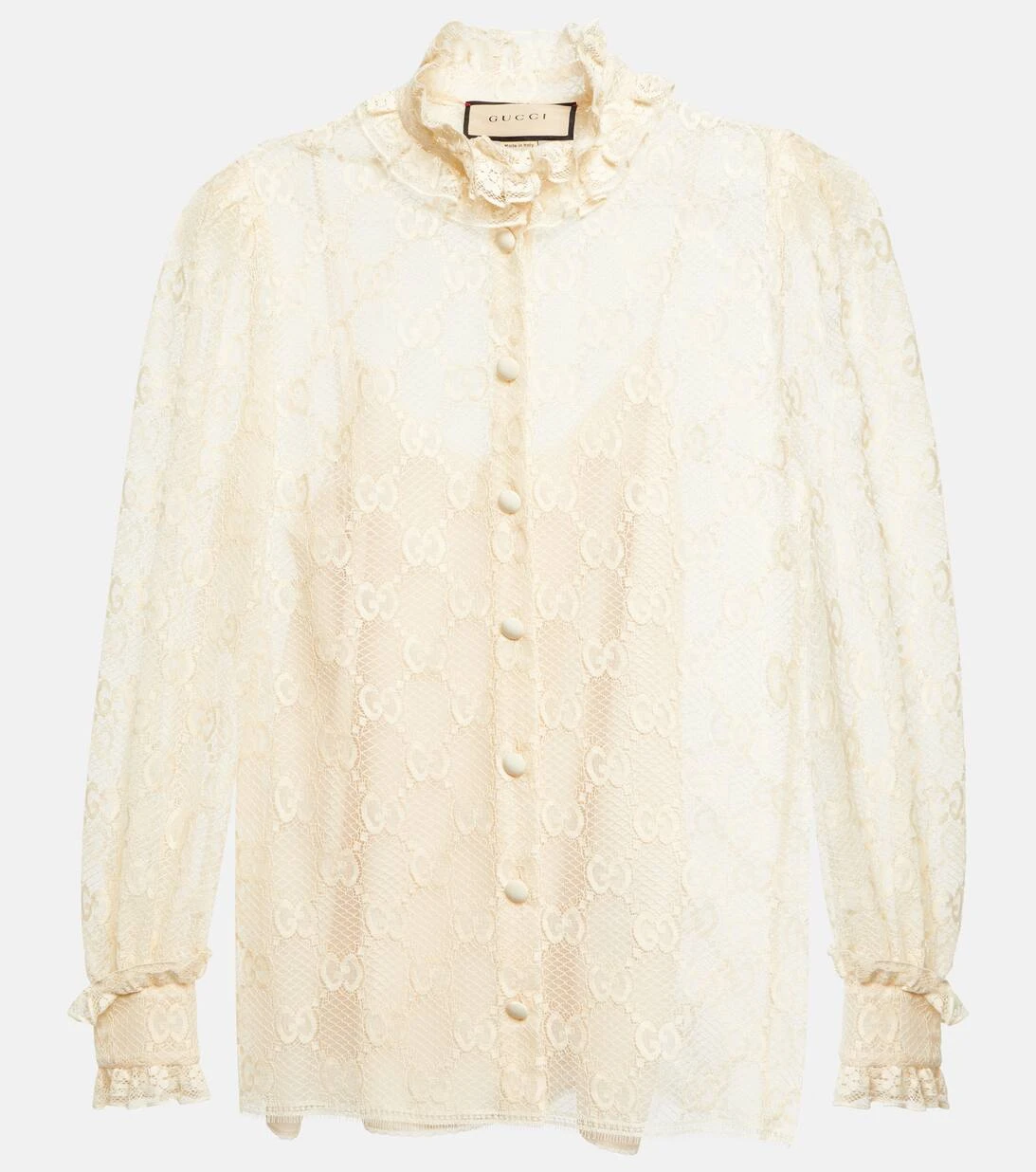 Gucci Bluse GG Aus Spitze 3 Gucci Bluse GG Aus Spitze