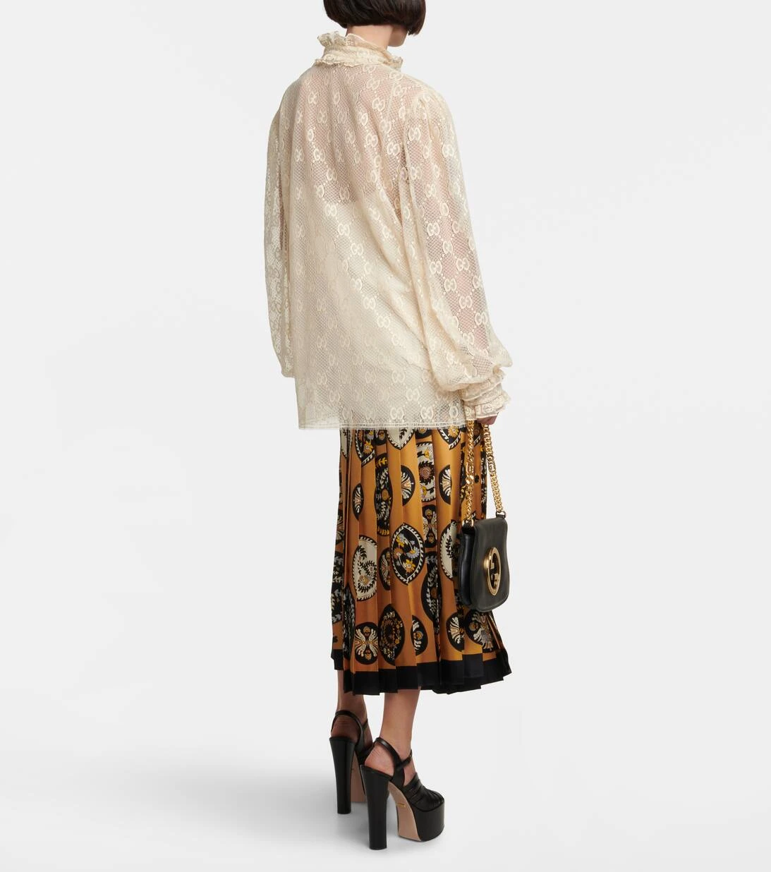 Gucci Bluse GG Aus Spitze 5 Gucci Bluse GG Aus Spitze – Bild 3