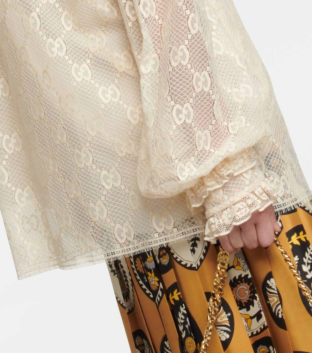 Gucci Bluse GG Aus Spitze 7 Gucci Bluse GG Aus Spitze – Bild 5