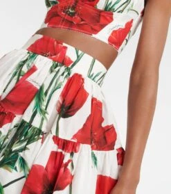 Dolce & Gabbana Minirock Aus Baumwollpopeline -FRAME || Dolce & Gabbana Verkäufe P00770485 d1