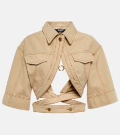 Jacquemus Cropped-Top Le Haut De Nîmes Yuma