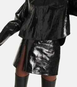 Minirock Franny Aus Lackleder -FRAME || Dolce & Gabbana Verkäufe P00770771 d2