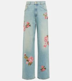 Blumarine High-Rise Straight Jeans