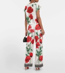 Dolce & Gabbana Bedrucktes Top Aus Baumwolle -FRAME || Dolce & Gabbana Verkäufe P00772744 b2