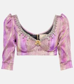 Verziertes Cropped-Top