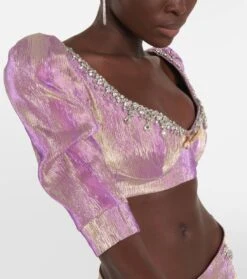 Verziertes Cropped-Top -FRAME || Dolce & Gabbana Verkäufe P00775025 d1