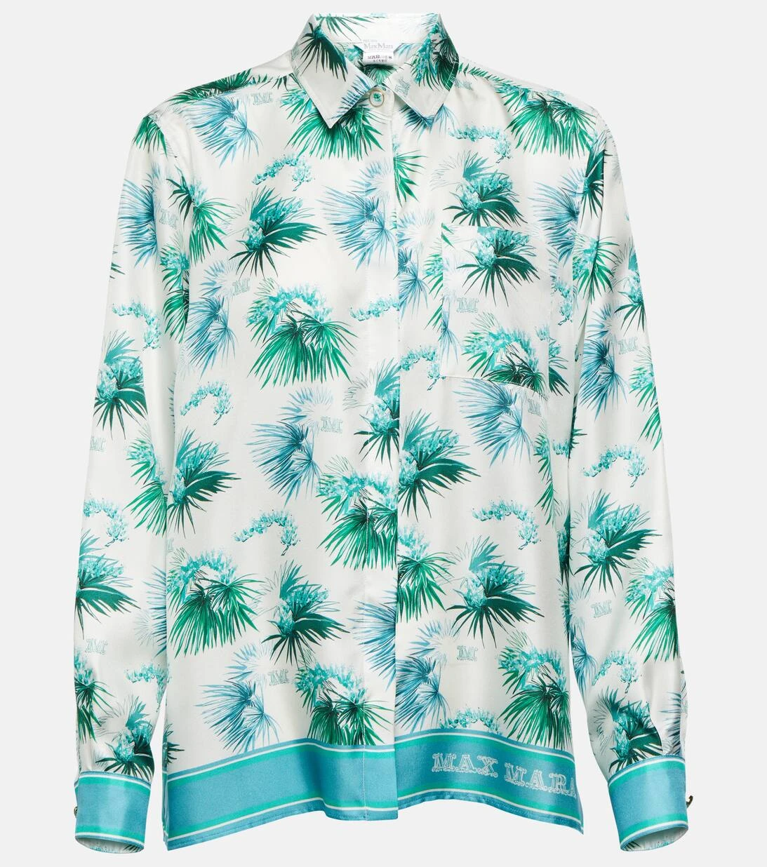 Max Mara Bedrucktes Hemd Svago Aus Seiden-Twill 3 Max Mara Bedrucktes Hemd Svago Aus Seiden-Twill