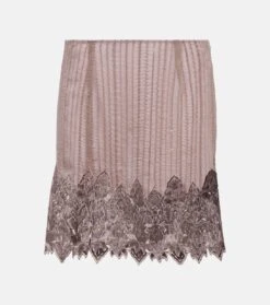 Acne Studios Bestickter Minirock Mit Pailletten