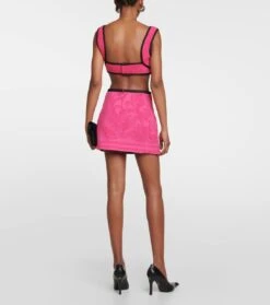 Marine Serre Minirock Aus Frottee 7 Marine Serre Minirock Aus Frottee -FRAME || Dolce & Gabbana Verkäufe P00776465 b2