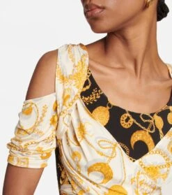 Marine Serre Bedrucktes Top -FRAME || Dolce & Gabbana Verkäufe P00776473 d1