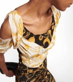 Marine Serre Bedrucktes Top -FRAME || Dolce & Gabbana Verkäufe P00776473 d2