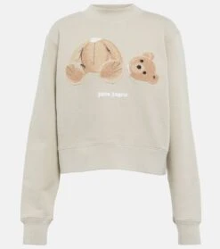 Palm Angels Besticktes Sweatshirt Aus Baumwolle