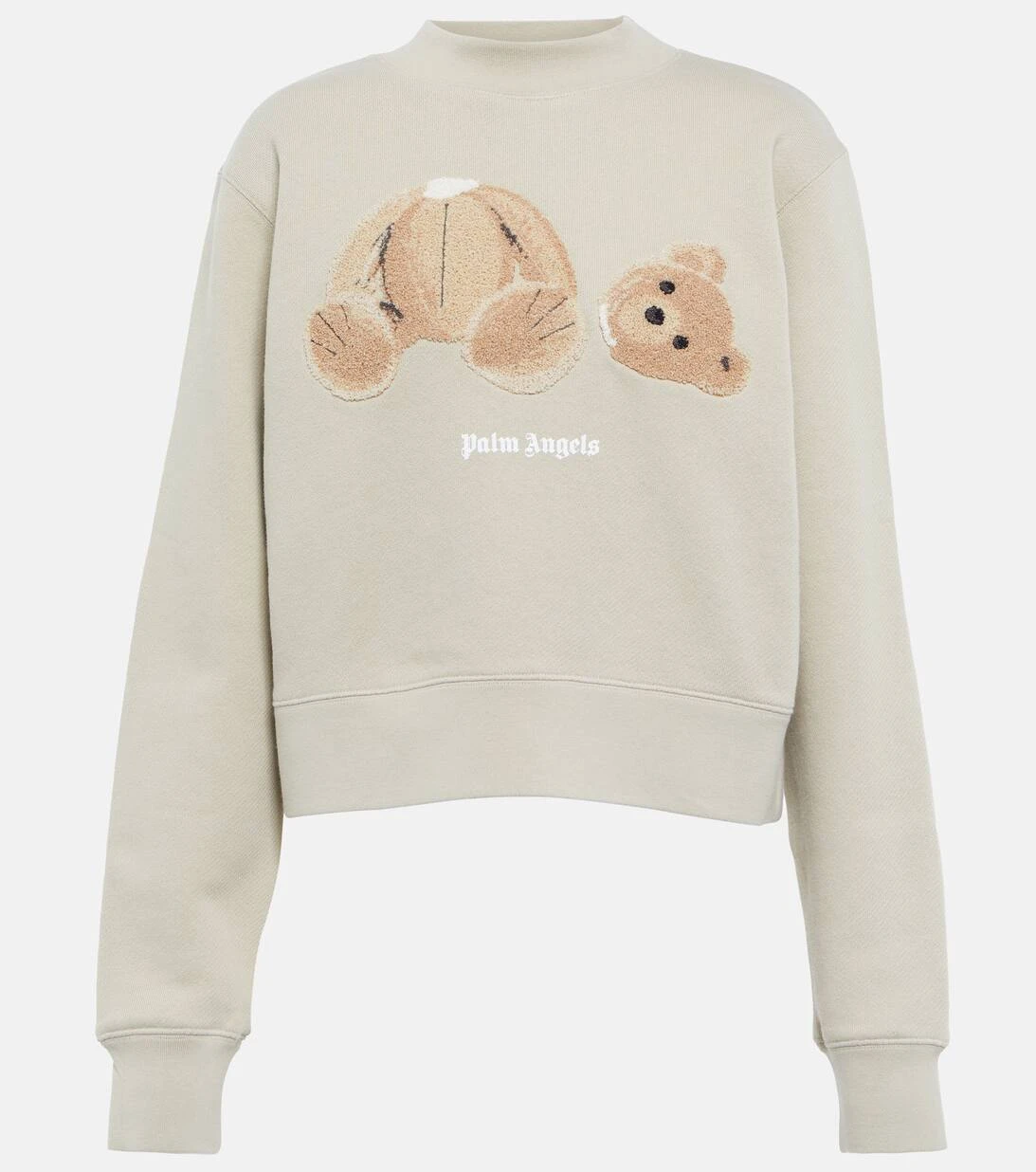 Palm Angels Besticktes Sweatshirt Aus Baumwolle 3 Palm Angels Besticktes Sweatshirt Aus Baumwolle