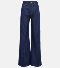 Victoria Beckham High-Rise Wide-Leg Jeans Bianca
