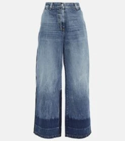 Palm Angels Wide-Leg Jeans Palms Sunrise