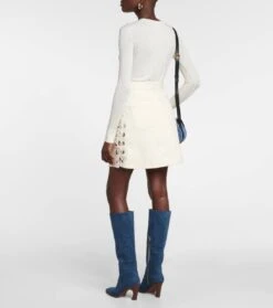 Chloé High-Rise-Rock Aus Baumwolle Und Leinen 9 Chloé High-Rise-Rock Aus Baumwolle Und Leinen -FRAME || Dolce & Gabbana Verkäufe P00782244 b2