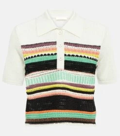 Chloé Polopullover Aus Wolle