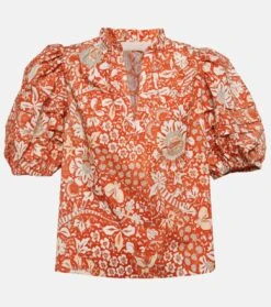 ULLA JOHNSON Top Imari Aus Baumwollpopeline