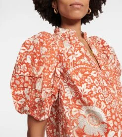 ULLA JOHNSON Top Imari Aus Baumwollpopeline -FRAME || Dolce & Gabbana Verkäufe P00783431 d1