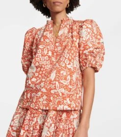 ULLA JOHNSON Top Imari Aus Baumwollpopeline -FRAME || Dolce & Gabbana Verkäufe P00783431 d2