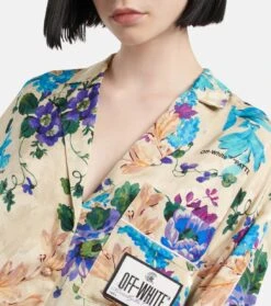 Off-White Bedrucktes Pyjamahemd -FRAME || Dolce & Gabbana Verkäufe P00785932 d2