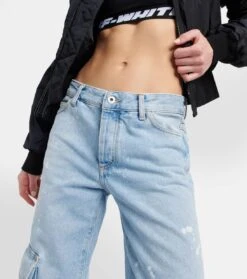 Off-White High-Rise Wide-Leg Jeans Toybox -FRAME || Dolce & Gabbana Verkäufe P00785958 d1