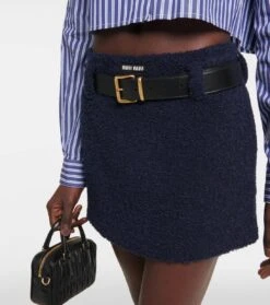 Miu Miu Minirock Aus Bouclé -FRAME || Dolce & Gabbana Verkäufe P00787115 d1