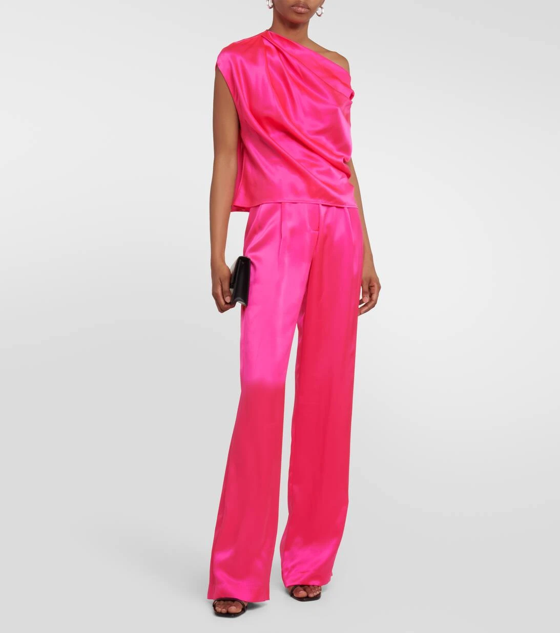 One-Shoulder-Top Aus Seide 4 One-Shoulder-Top Aus Seide – Bild 2