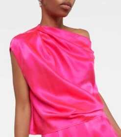 One-Shoulder-Top Aus Seide 9 One-Shoulder-Top Aus Seide -FRAME || Dolce & Gabbana Verkäufe P00790046 d1