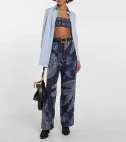 Etro High-Rise Wide-Leg Jeans Aus Jacquard -FRAME || Dolce & Gabbana Verkäufe P00793743 b1