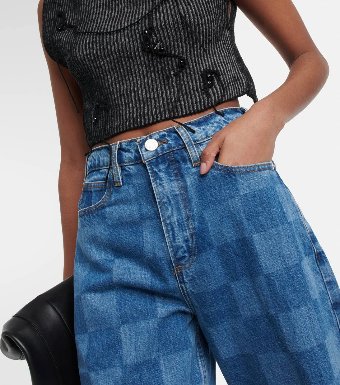 FRAME Weite High-Rise Jeans 6 FRAME Weite High-Rise Jeans – Bild 4