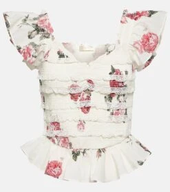 LoveShackFancy Top Compass Aus Baumwolle